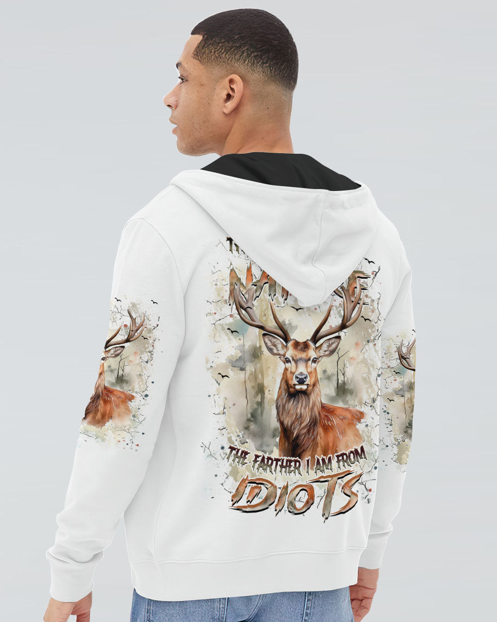 THE CLOSER I GET TO NATURE DEER HUNTING ALL OVER PRINT - YHHN2407241