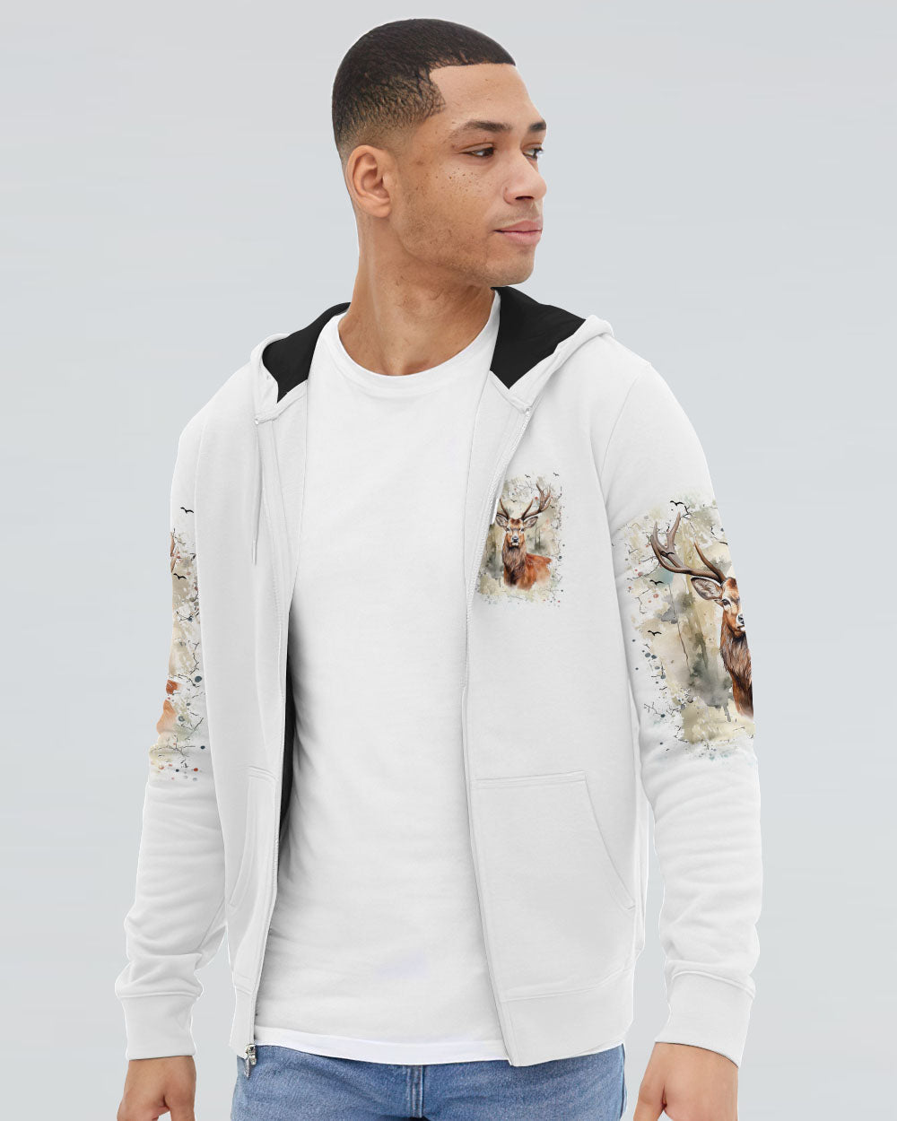 THE CLOSER I GET TO NATURE DEER HUNTING ALL OVER PRINT - YHHN2407241