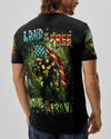 HOME OF THE BRAVE LAND OF THE FREE BIGFOOT ALL OVER PRINT - YHHN2605254