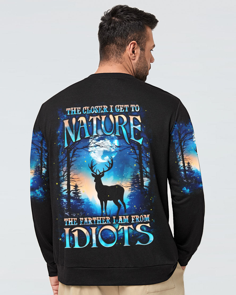 THE CLOSER I GET TO NATURE DEER ALL OVER PRINT - YHHN2606254