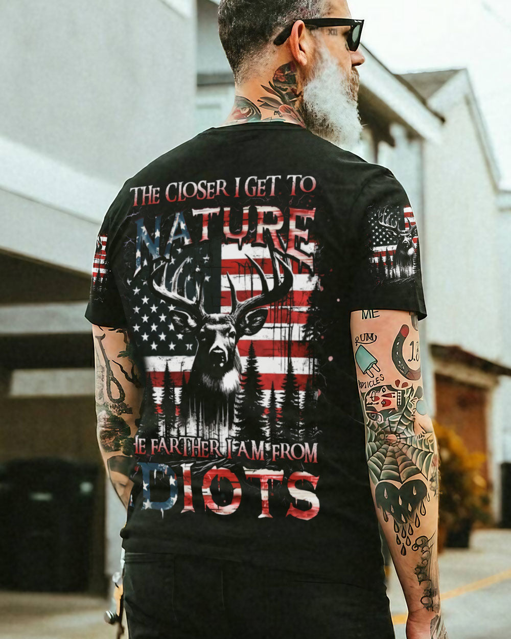 THE CLOSER I GET TO NATURE DEER HUNTING ALL OVER PRINT - YHHN2607241