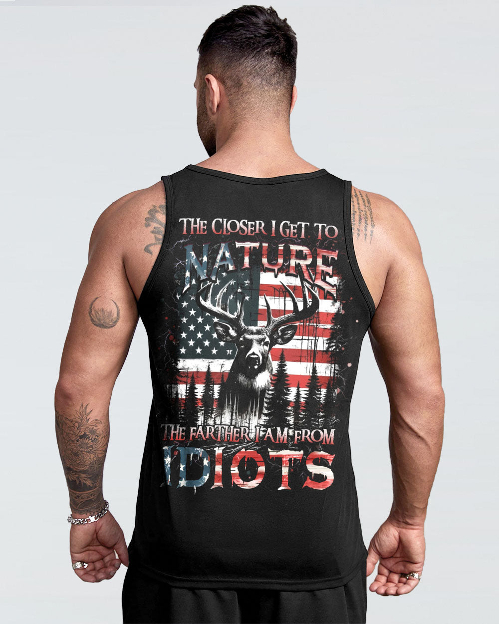 THE CLOSER I GET TO NATURE DEER HUNTING ALL OVER PRINT - YHHN2607241