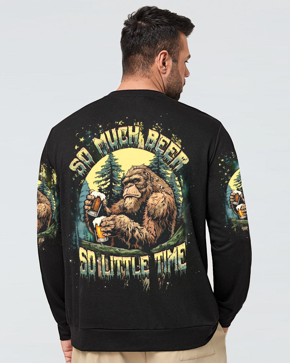 SO MUCH BEER SO LITTLE TIME BIGFOOT ALL OVER PRINT - YHHN2711244