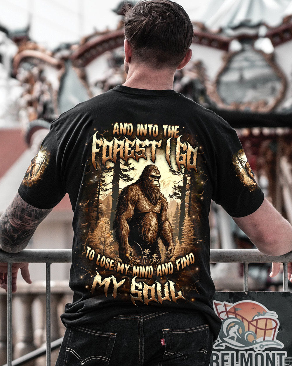AND INTO THE FOREST I GO BIGFOOT ALL OVER PRINT - YHHN2711252