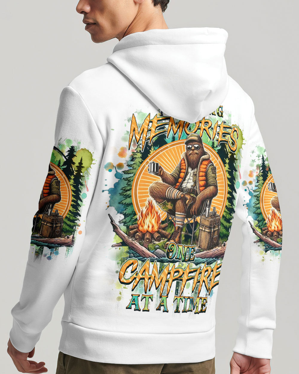 MAKING MEMORIES ONE CAMPFIRE AT A TIME BIGFOOT ALL OVER PRINT - YHHN2811242