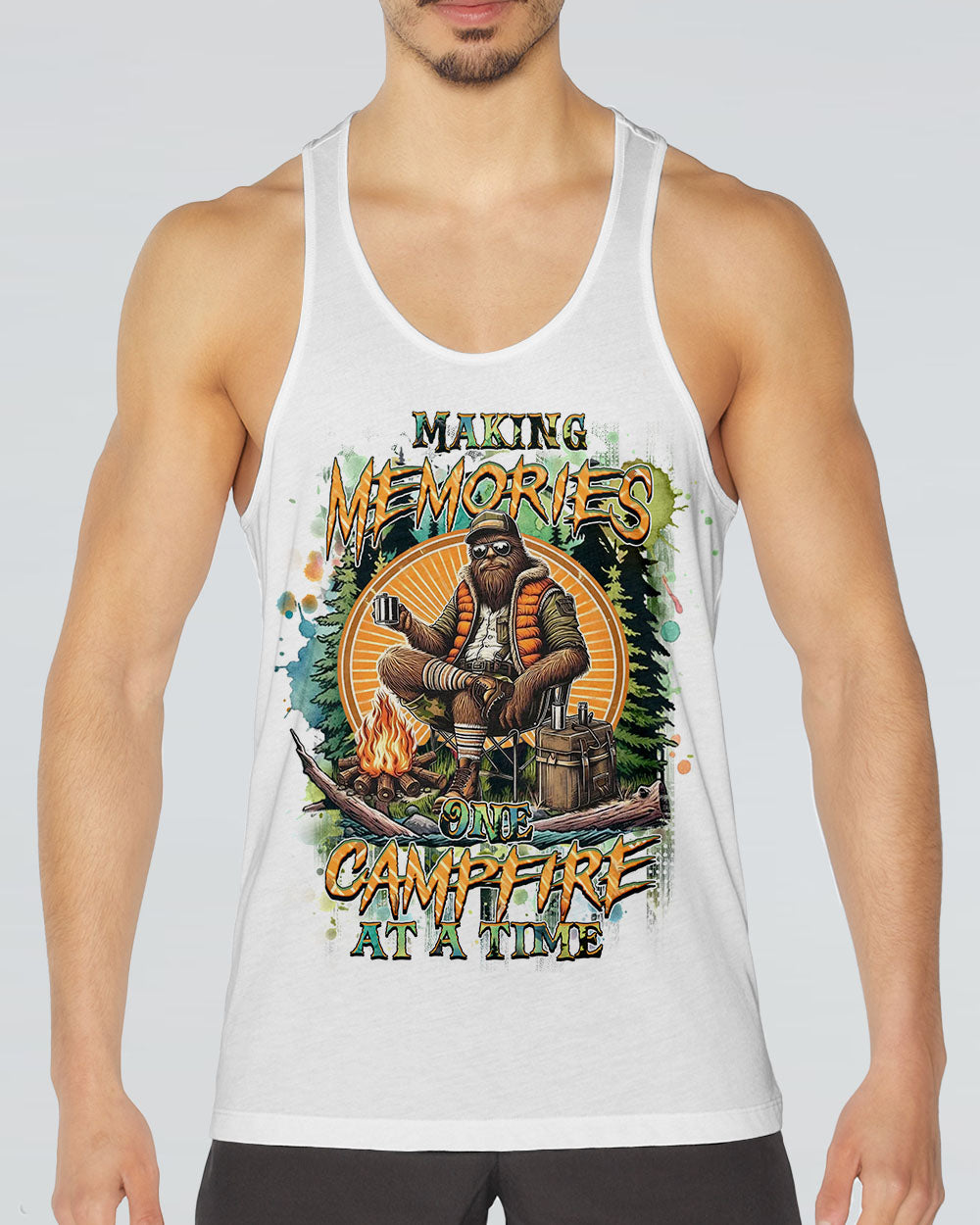 MAKING MEMORIES ONE CAMPFIRE AT A TIME BIGFOOT ALL OVER PRINT - YHHN2811242