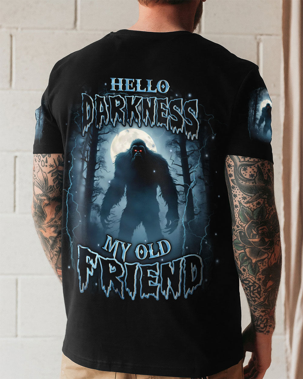 HELLO DARKNESS MY OLD FRIEND BIGFOOT ALL OVER PRINT - YHHN2811251