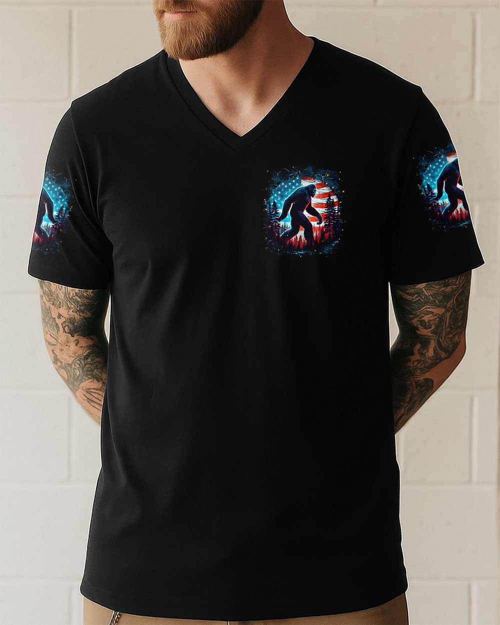 NOT ALL WHO WANDER ARE LOST BIGFOOT ALL OVER PRINT - YHHN2910251