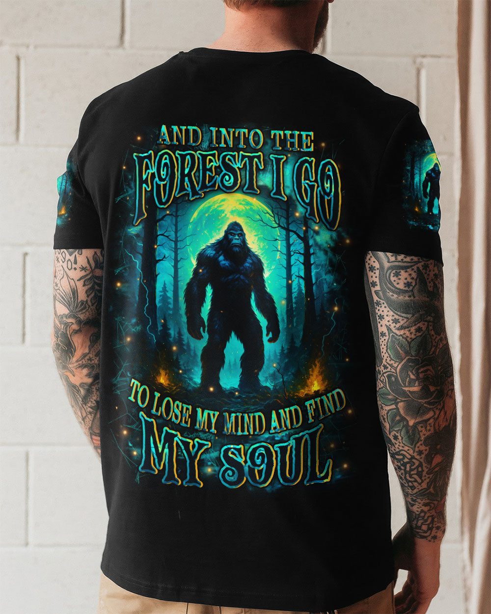 AND INTO THE FOREST I GO BIGFOOT ALL OVER PRINT - YHHN2910254