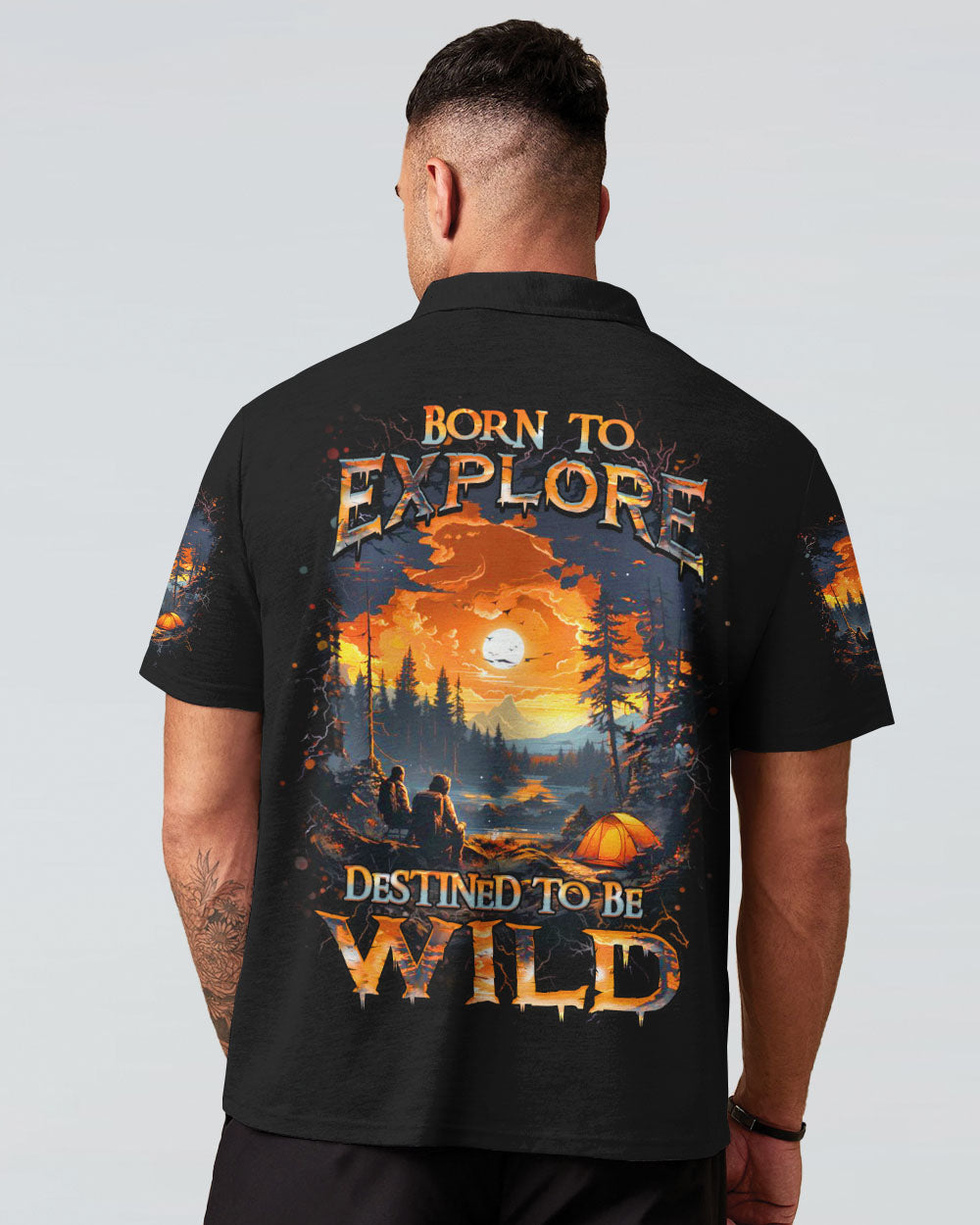 BORN TO EXPLORE DESTINED TO BE WILD ALL OVER PRINT - YHHN3008242