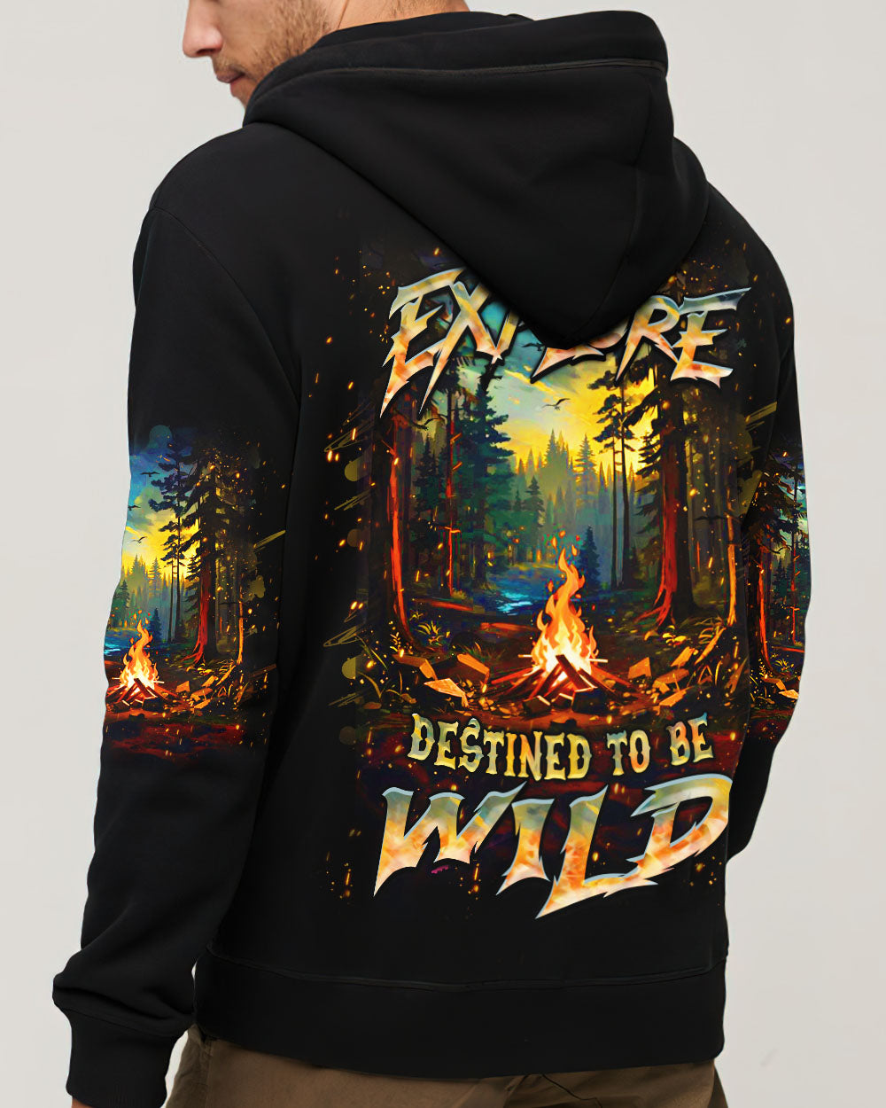 BORN TO EXPLORE DESTINED TO BE WILD ALL OVER PRINT - YHHN3009243