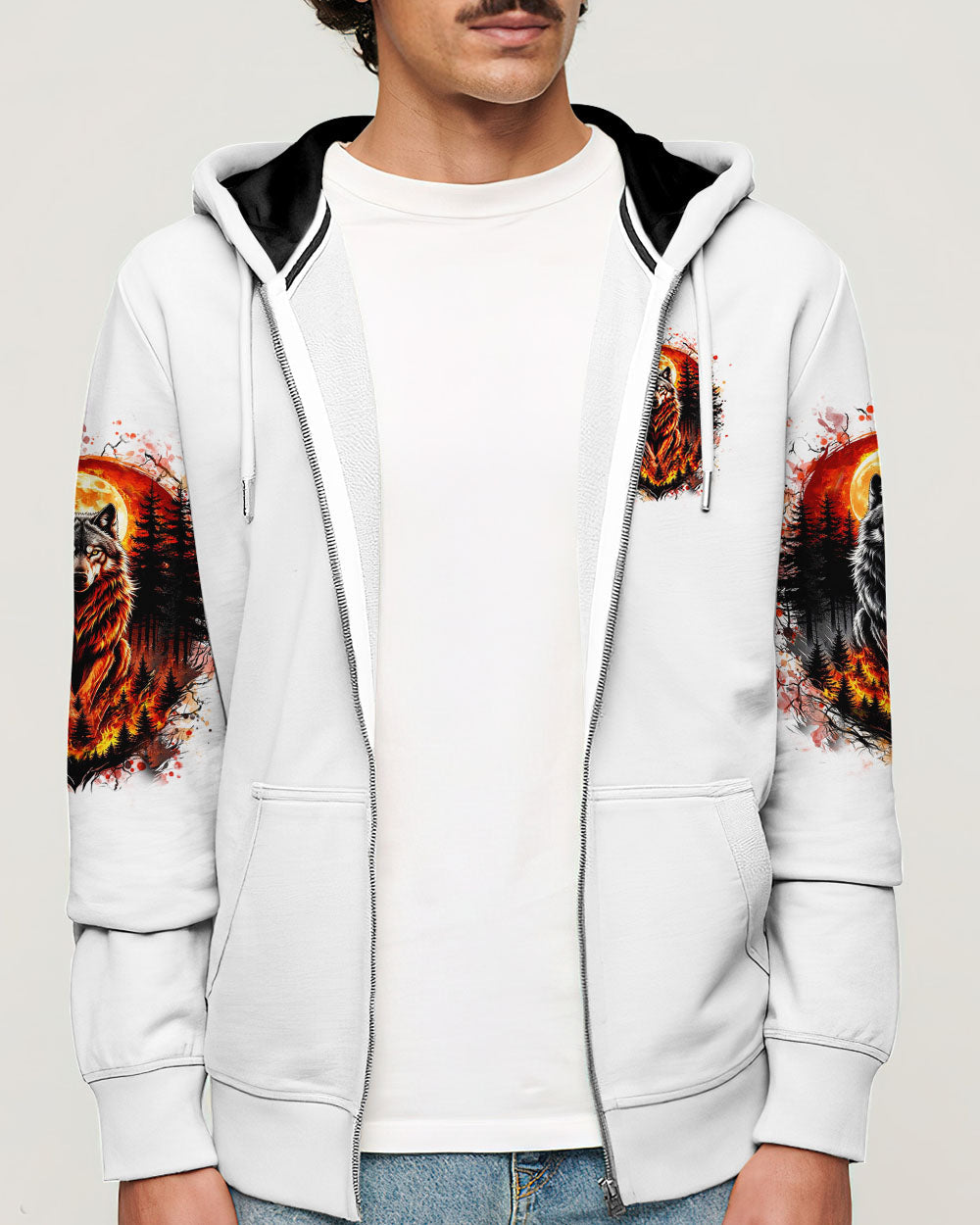 HELLO DARKNESS MY OLD FRIEND WOLF ALL OVER PRINT - YHHN3010252