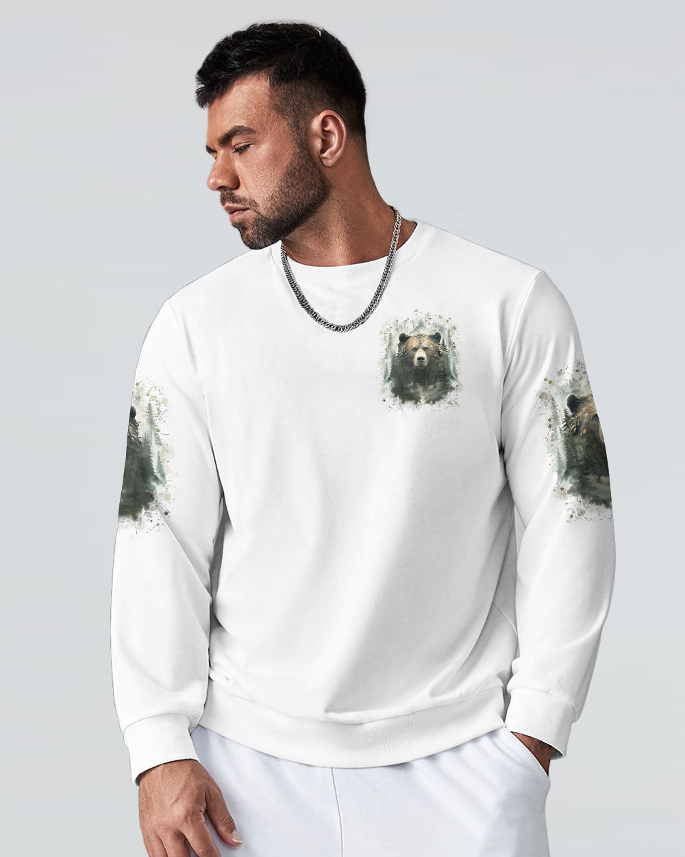 THE CLOSER I GET TO NATURE BEAR ALL OVER PRINT -YHLN0110241
