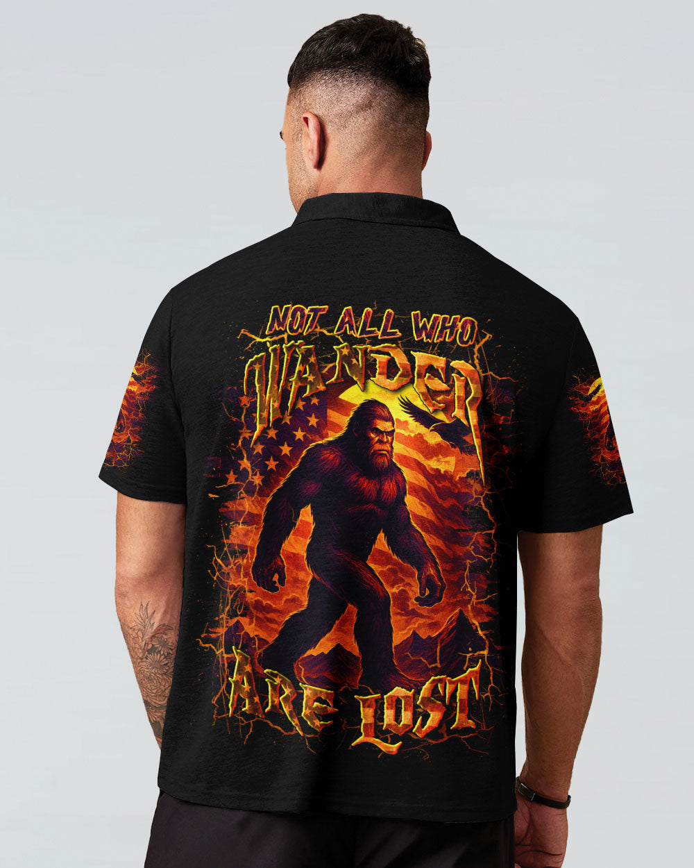 NOT ALL WHO WANDER ARE LOST BIGFOOT ALL OVER PRINT - YHLN0206254