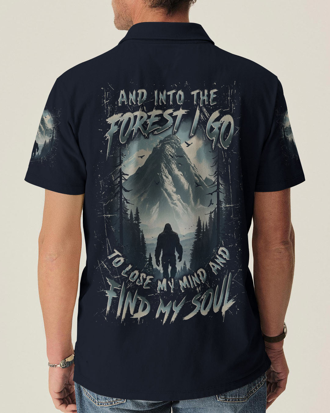 AND INTO THE FOREST I GO BIGFOOT ALL OVER PRINT - YHLN0212251