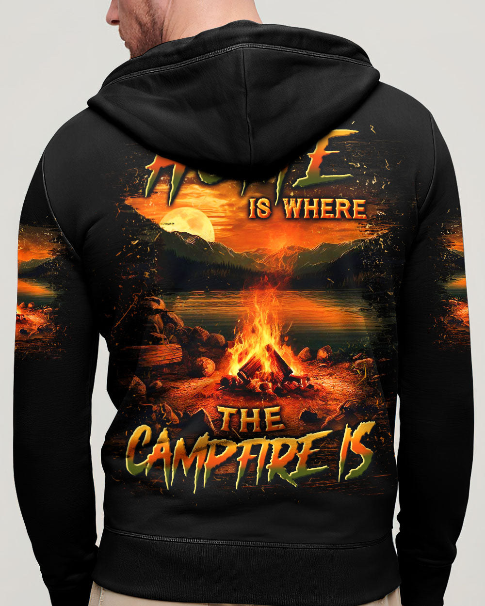 HOME IS WHERE THE CAMPFIRE IS ALL OVER PRINT - YHLN0403254