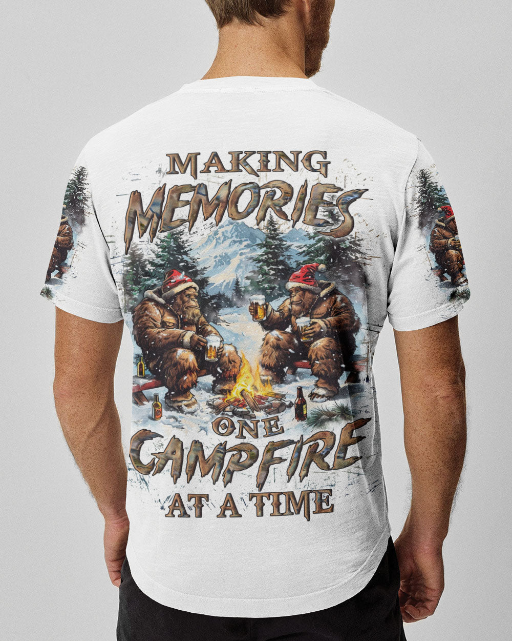 MAKING MEMORIES ONE CAMPFIRE AT A TIME CHRISTMAS ALL OVER PRINT - YHLN0410241