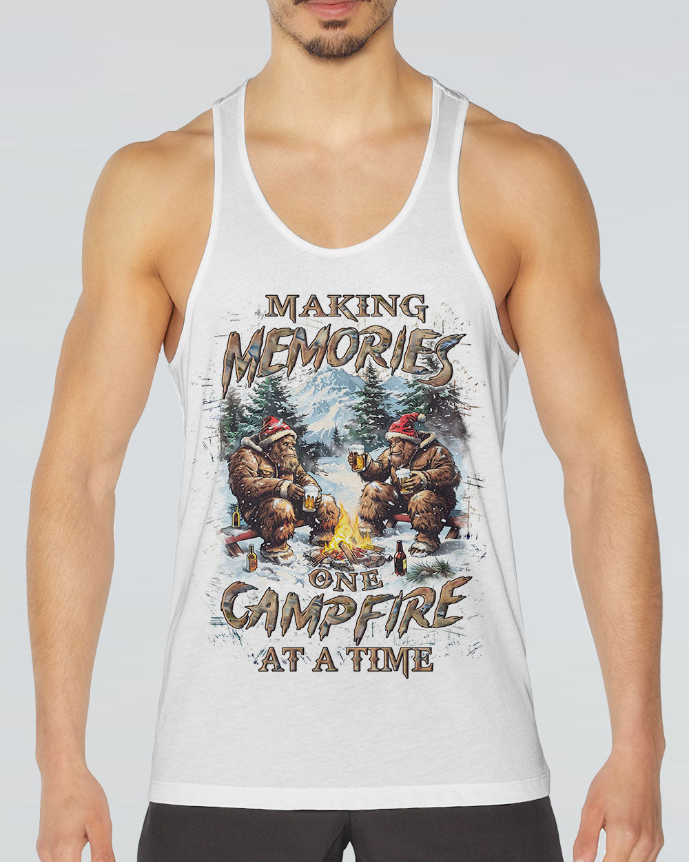 MAKING MEMORIES ONE CAMPFIRE AT A TIME CHRISTMAS ALL OVER PRINT - YHLN0410241