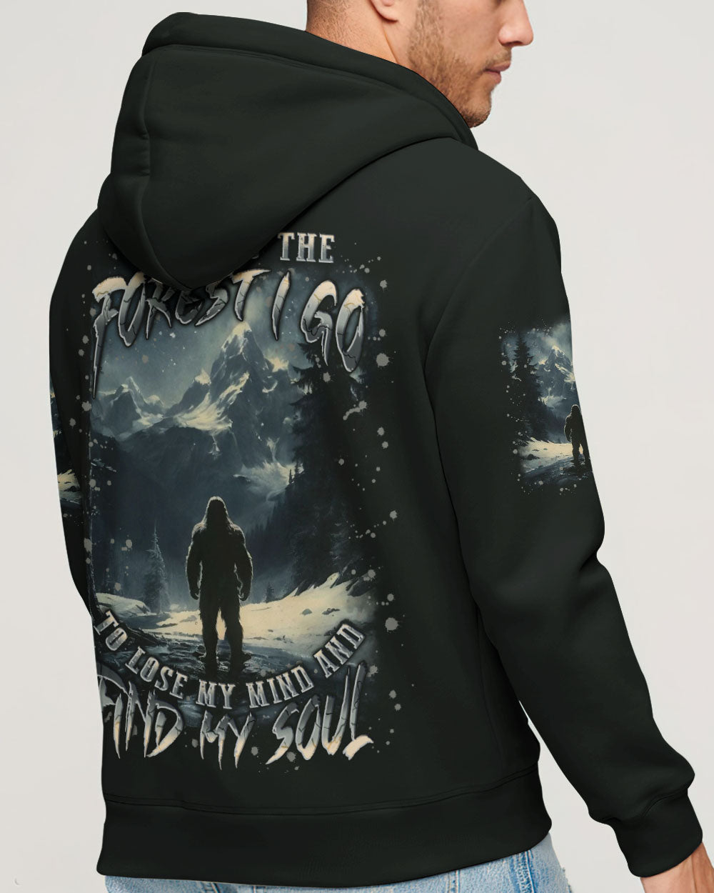 AND INTO THE FOREST I GO BIGFOOT ALL OVER PRINT - YHLN0412251