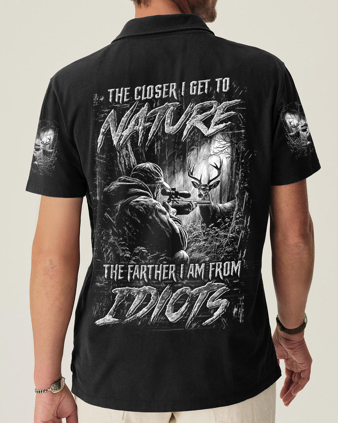 THE CLOSER I GET TO NATURE HUNTING ALL OVER PRINT - YHLN0512252