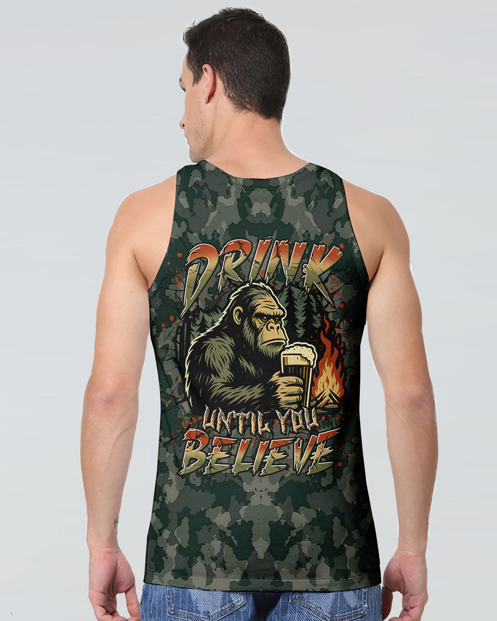 DRINK UNTIL YOU BELIEVE BIGFOOT ALL OVER PRINT - YHLN0606254
