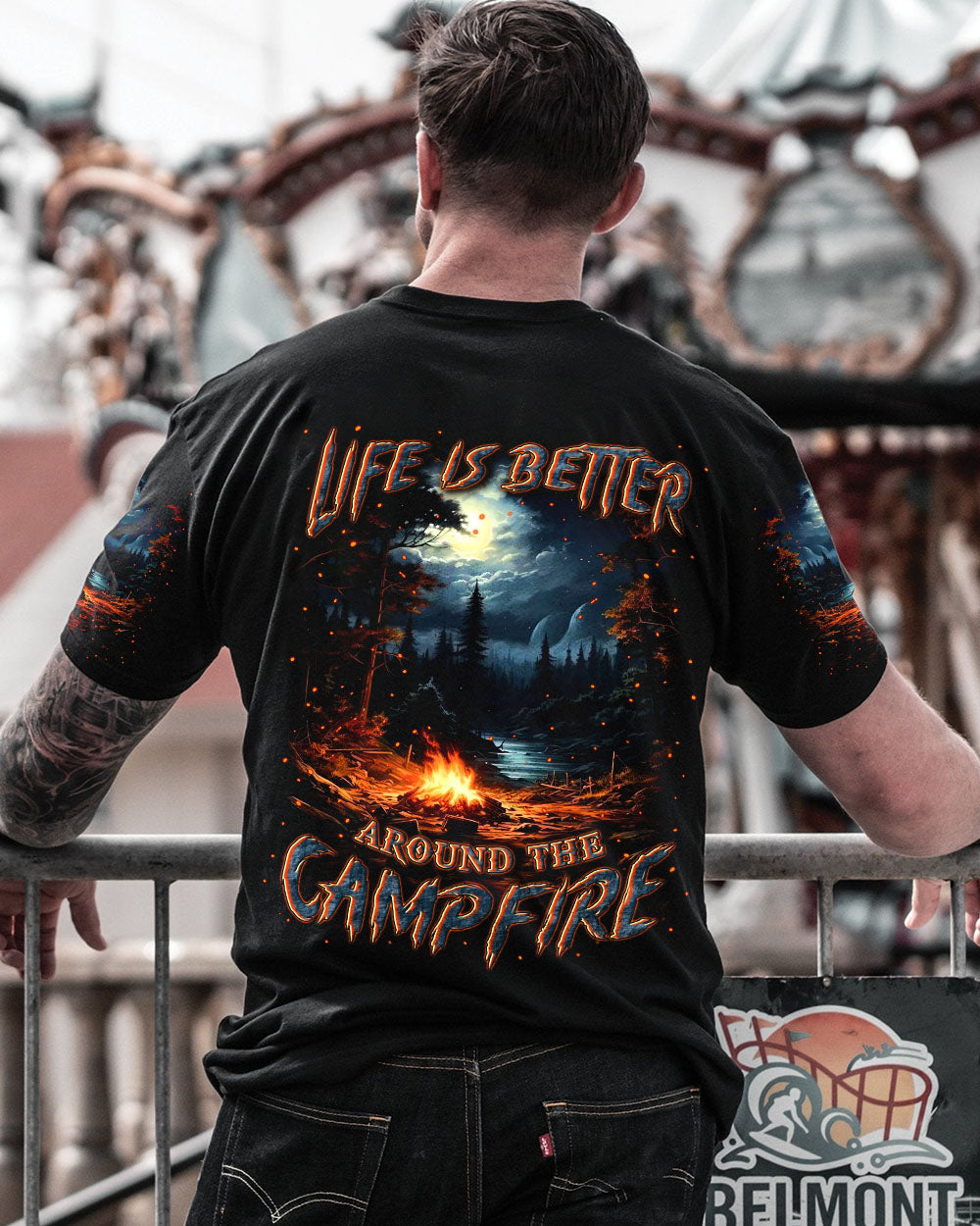 LIFE IS BETTER AROUND THE CAMPFIRE ALL OVER PRINT - YHLN0609243