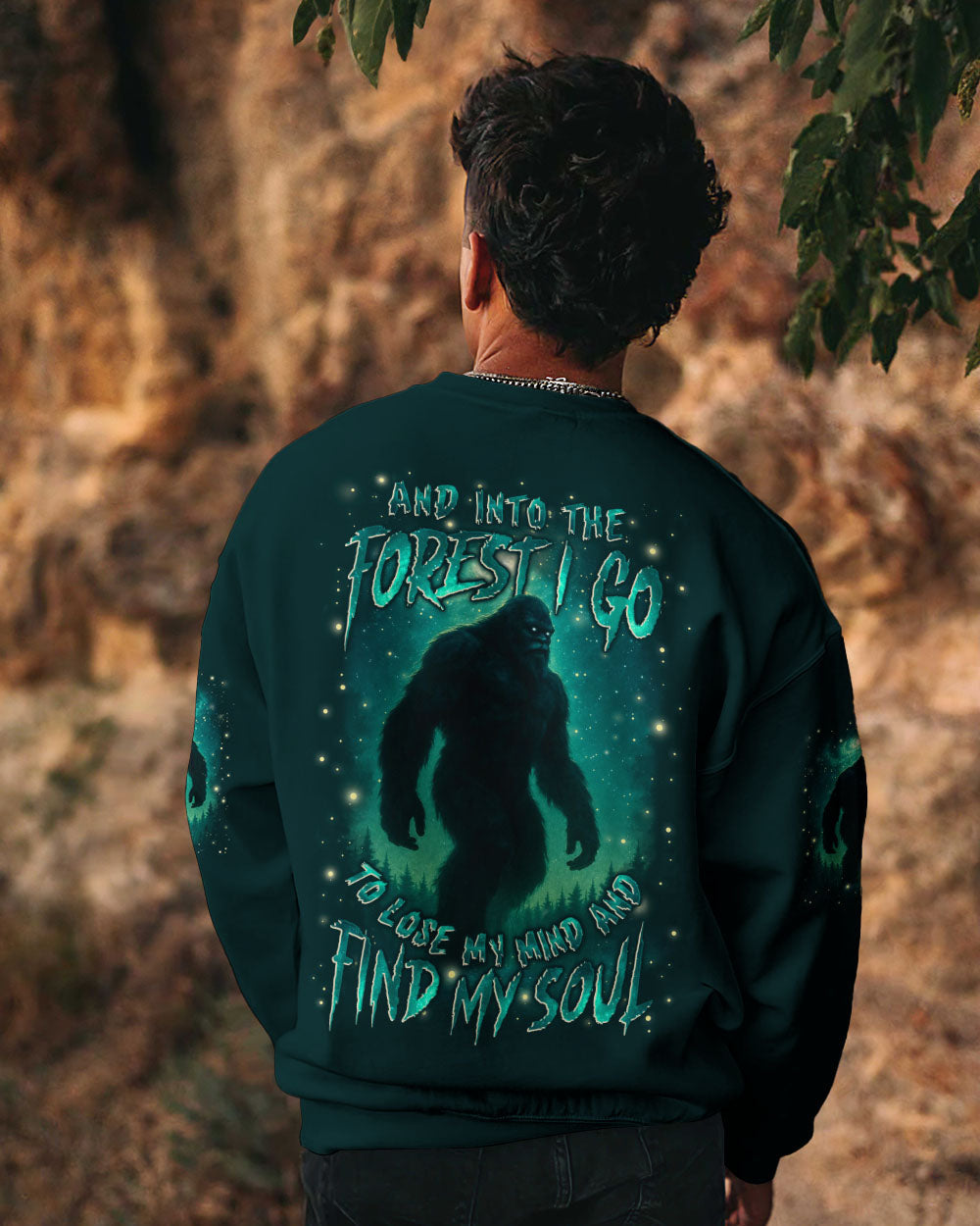 AND INTO THE FOREST I GO BIGFOOT ALL OVER PRINT - YHLN0812253