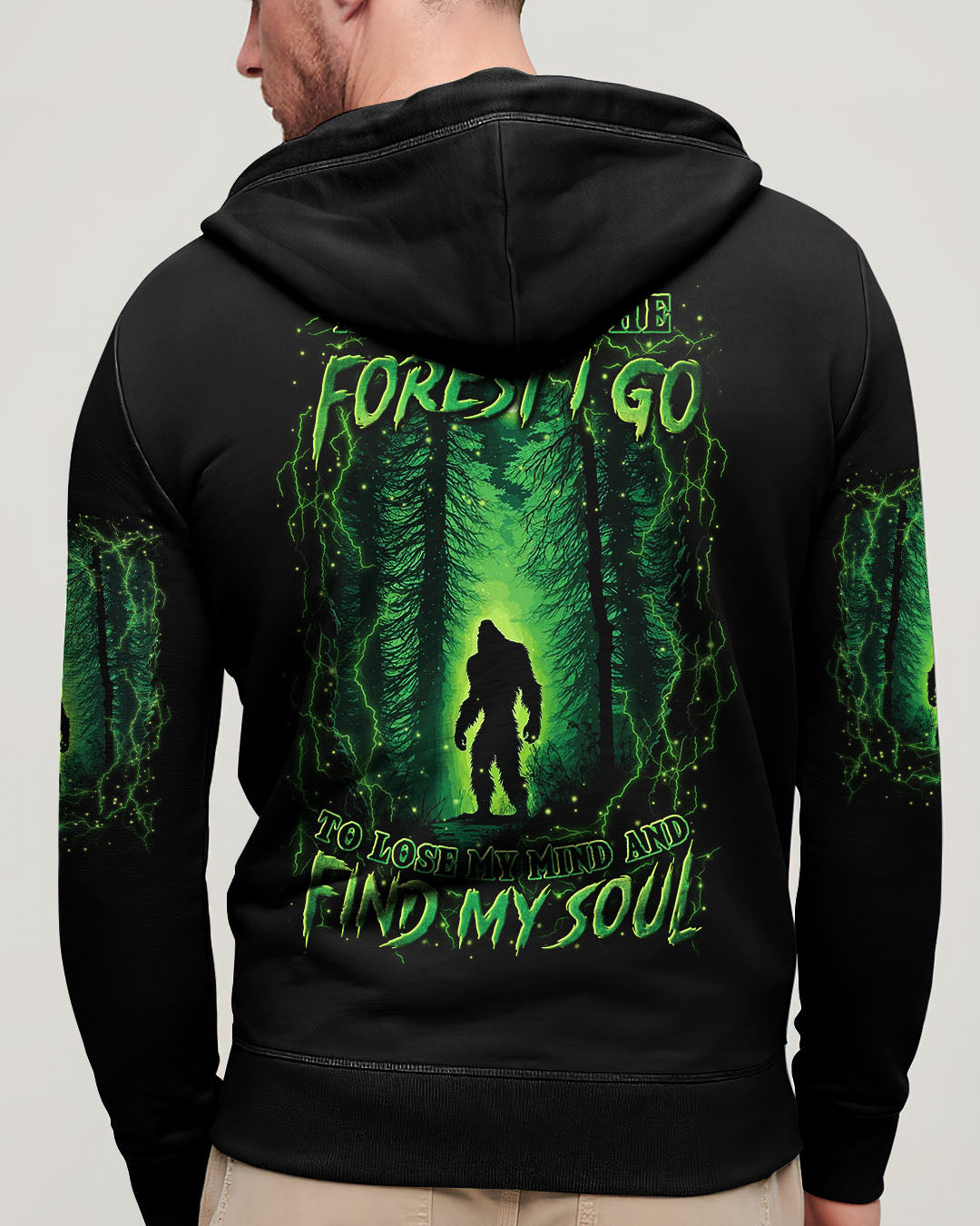 AND INTO THE FOREST I GO BIGFOOT ALL OVER PRINT - YHLN1001254