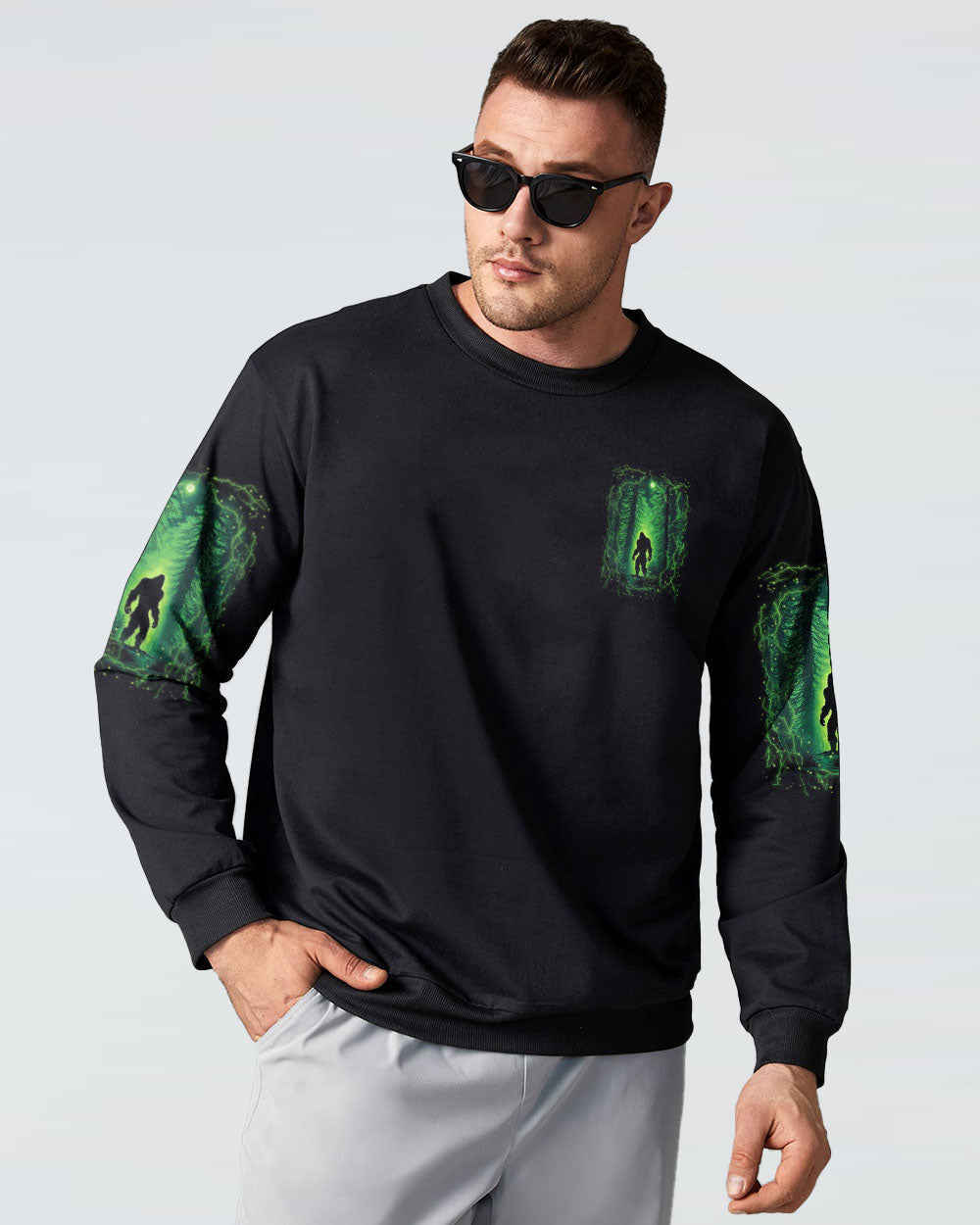 AND INTO THE FOREST I GO BIGFOOT ALL OVER PRINT - YHLN1001254
