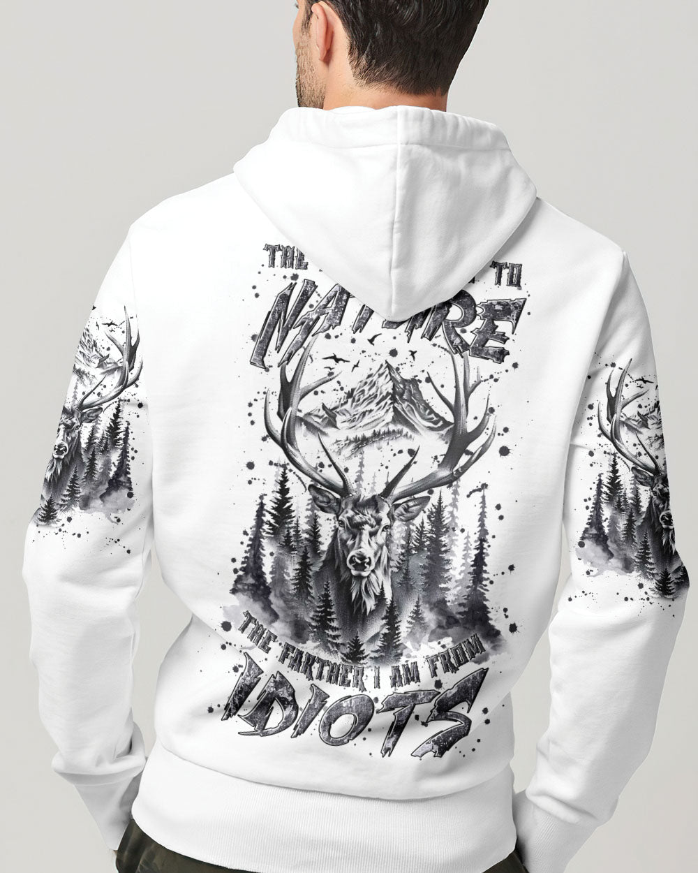 THE CLOSER I GET TO NATURE DEER ALL OVER PRINT - YHLN1002253