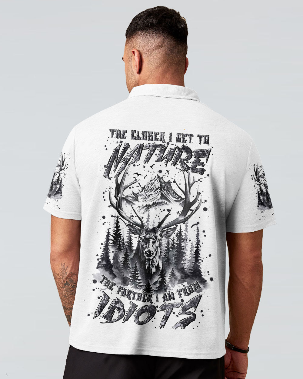 THE CLOSER I GET TO NATURE DEER ALL OVER PRINT - YHLN1002253