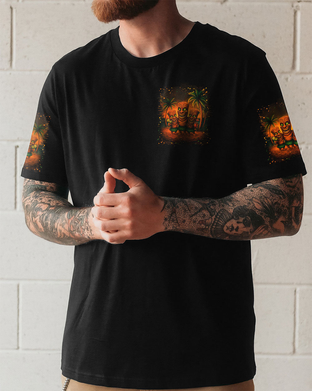 ALOHA BEACHES TIKI ALL OVER PRINT - YHLN1107252