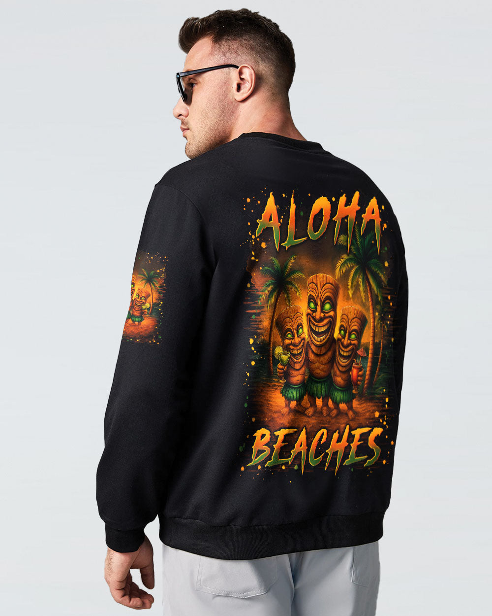 ALOHA BEACHES TIKI ALL OVER PRINT - YHLN1107252