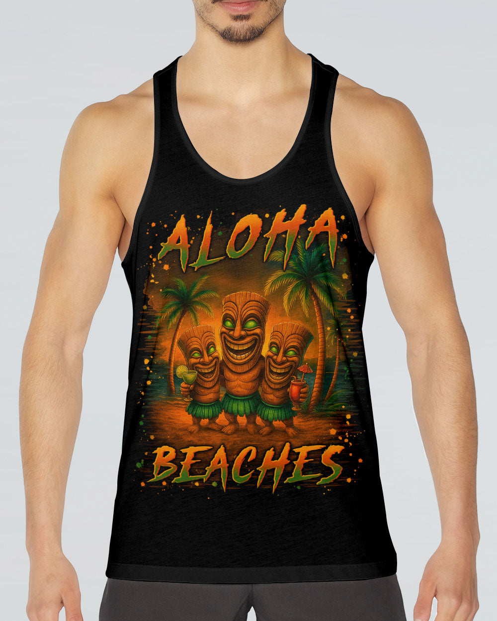 ALOHA BEACHES TIKI ALL OVER PRINT - YHLN1107252