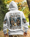 LIFE IS BETTER WITH A BEER AND A CAMPFIRE BIGFOOT ALL OVER PRINT - YHLN1010241