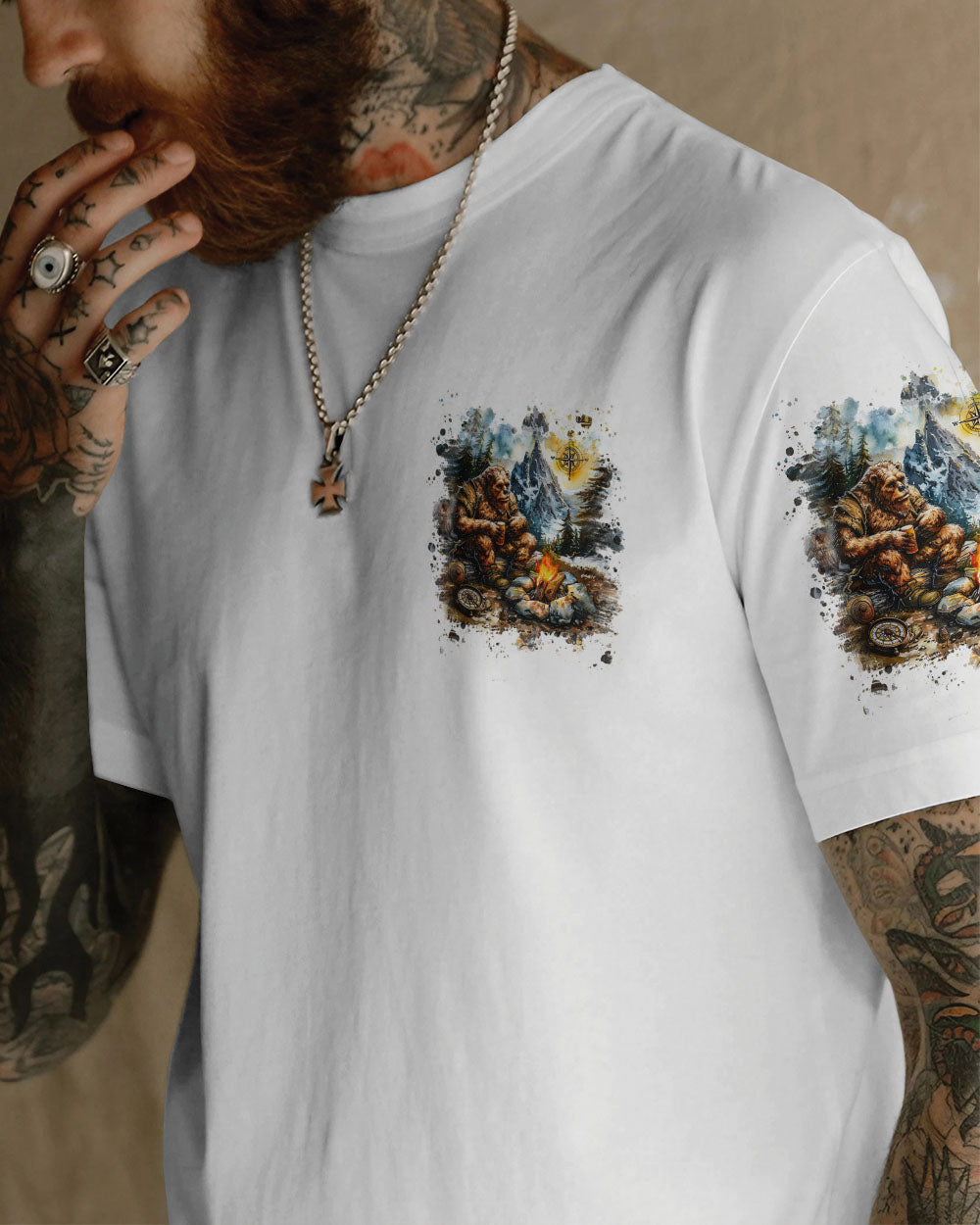 THE CLOSER I GET TO NATURE BEAR ALL OVER PRINT - YHLN1112242
