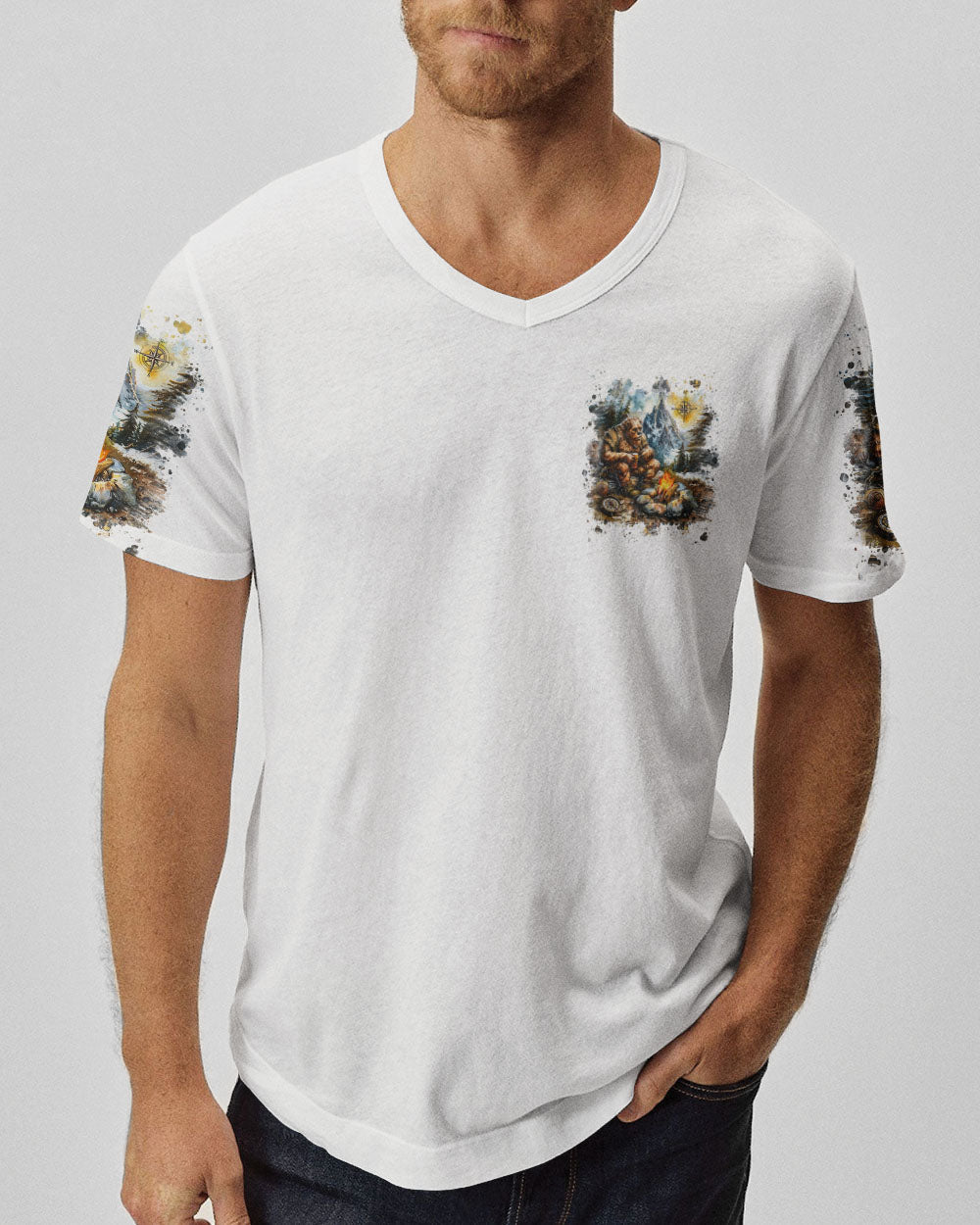 THE CLOSER I GET TO NATURE BEAR ALL OVER PRINT - YHLN1112242