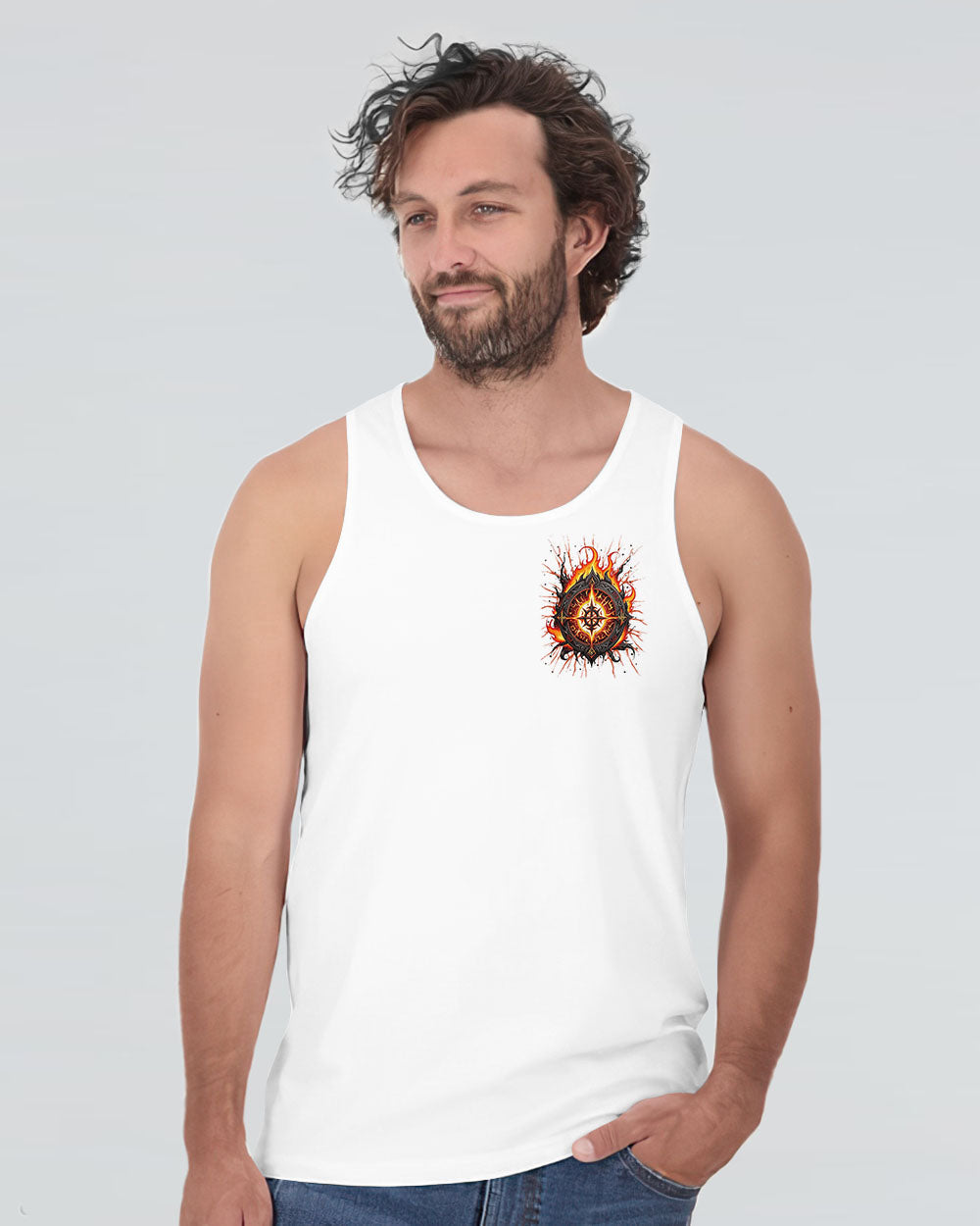 NOT ALL WHO WANDER ARE LOST COMPASS FIRE ALL OVER PRINT - YHLN1403254