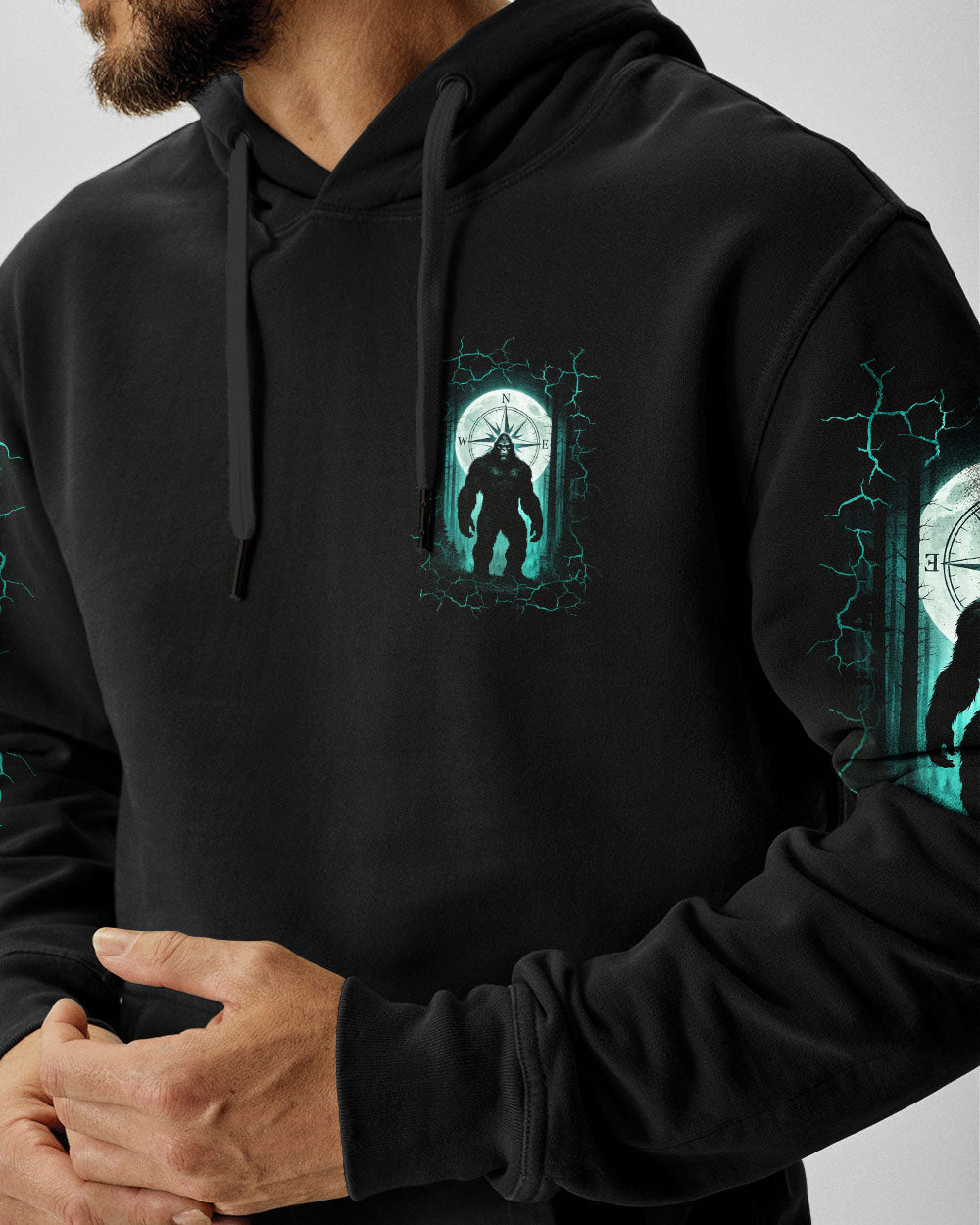 NOT ALL WHO WANDER ARE LOST BIGFOOT ALL OVER PRINT - YHLN1605252
