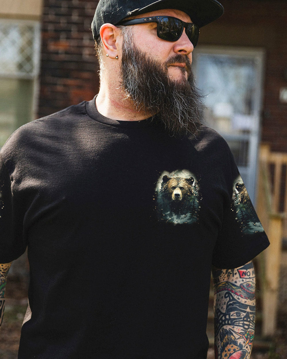 STAY WILD AND FREE BEAR ALL OVER PRINT - YHLN1701254