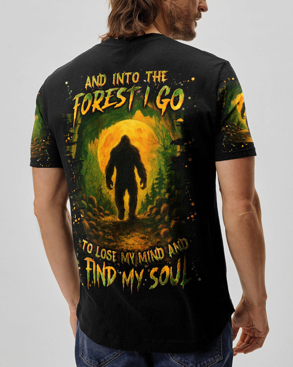 AND INTO THE FOREST I GO BIGFOOT ALL OVER PRINT - YHLN2006253