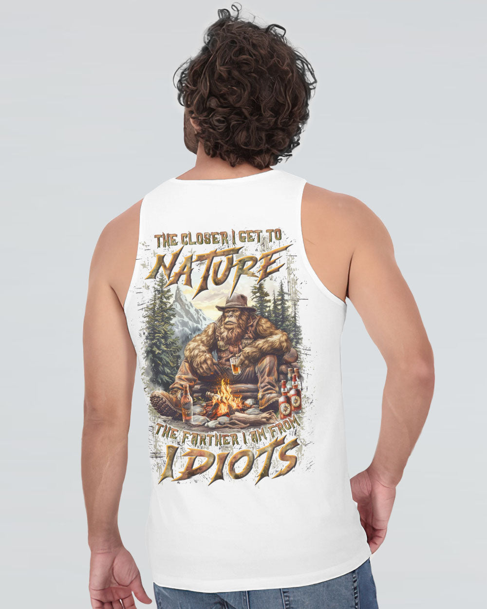 THE CLOSER I GET TO NATURE BIGFOOT ALL OVER PRINT - YHLN2108241