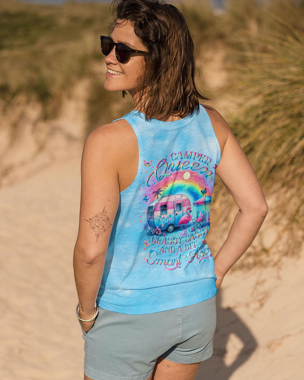 CAMPER QUEEN FLAMINGO ALL OVER PRINT - YHLN2205245