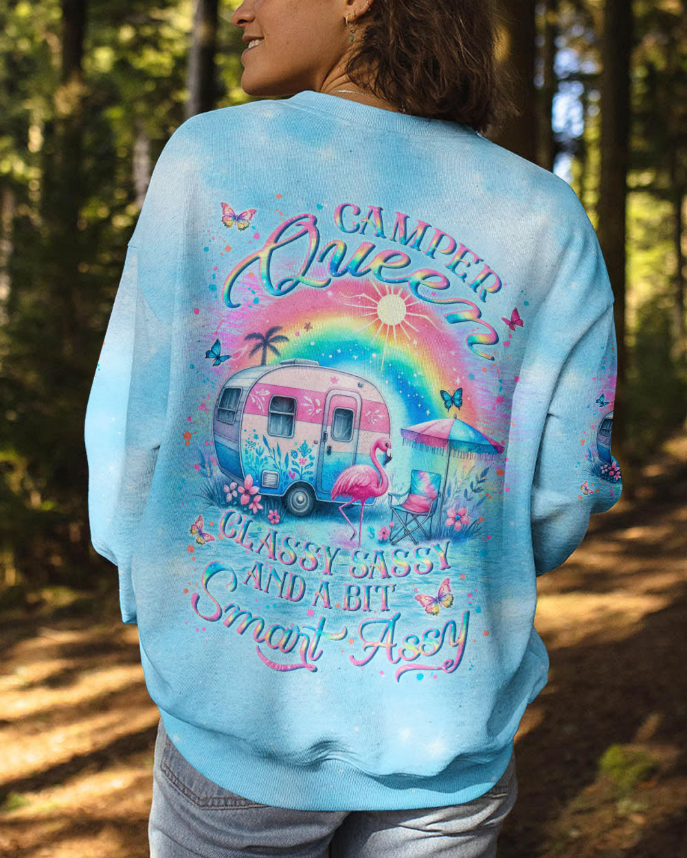 CAMPER QUEEN FLAMINGO ALL OVER PRINT - YHLN2205245