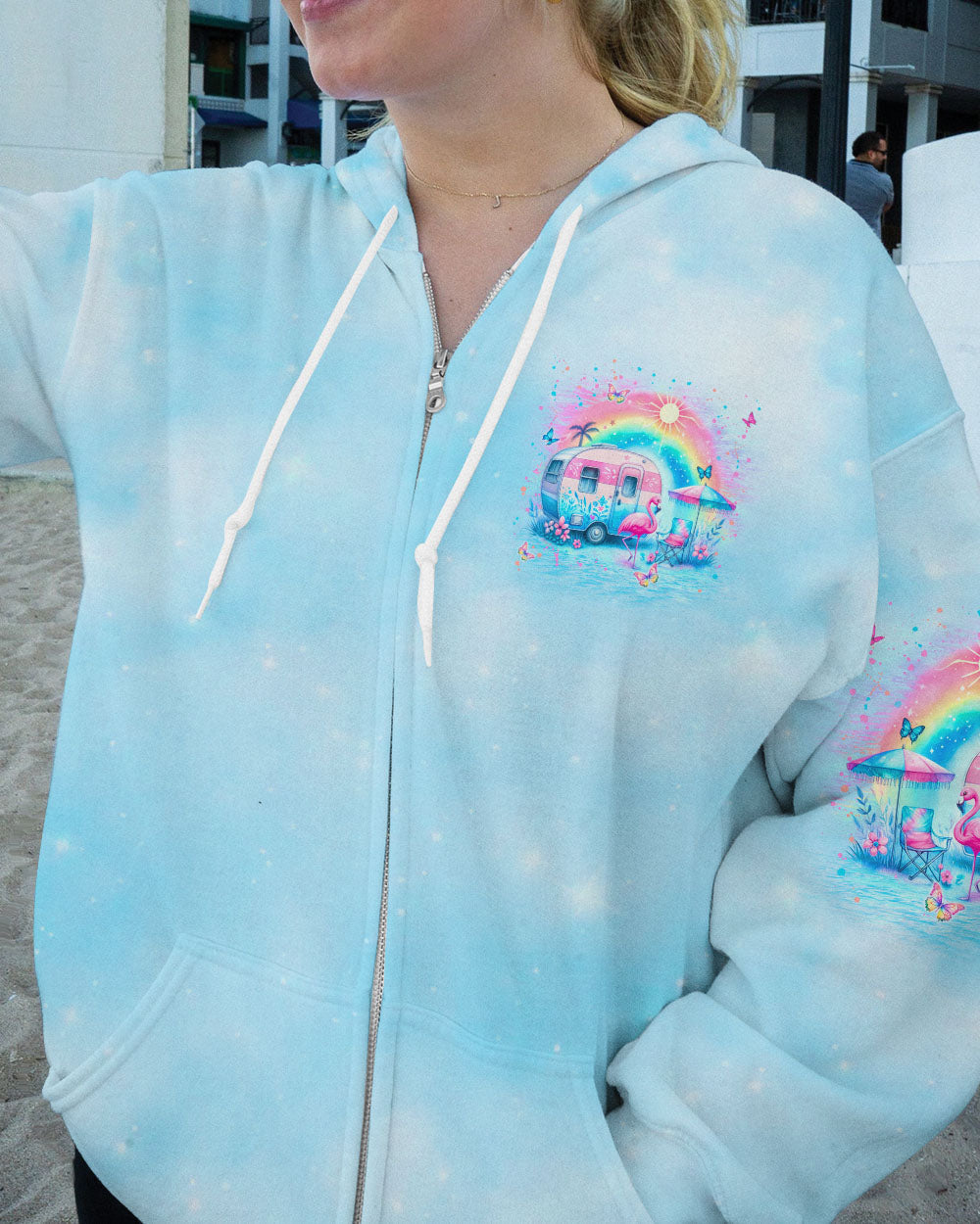 CAMPER QUEEN FLAMINGO ALL OVER PRINT - YHLN2205245