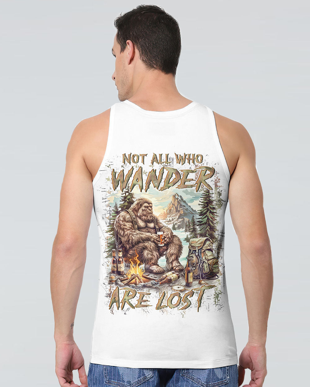 NOT ALL WHO WANDER ARE LOST BIGFOOT ALL OVER PRINT - YHLN2208242