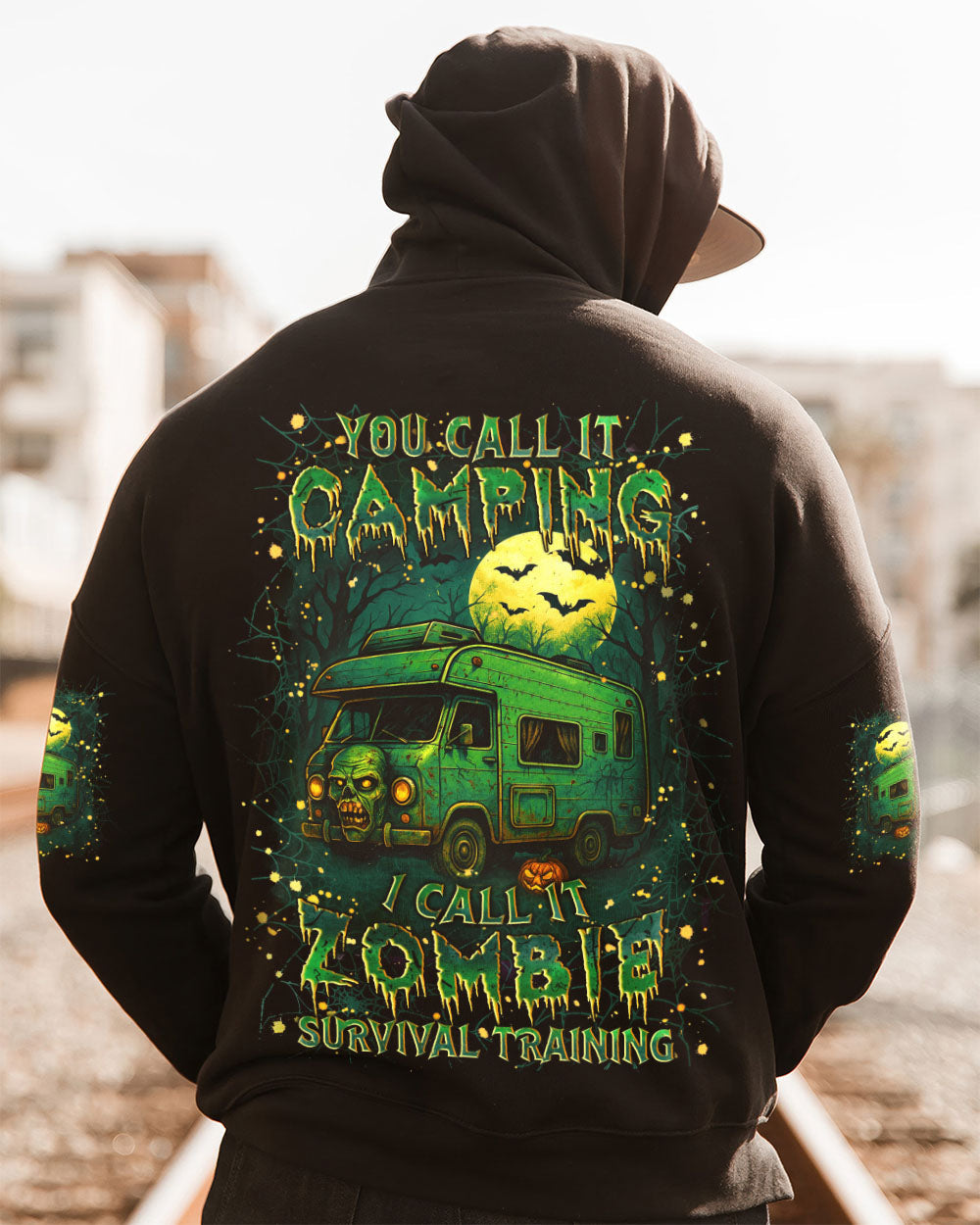ZOMBIE SURVIVAL TRAINING HALLOWEEN ALL OVER PRINT - YHLN2208253