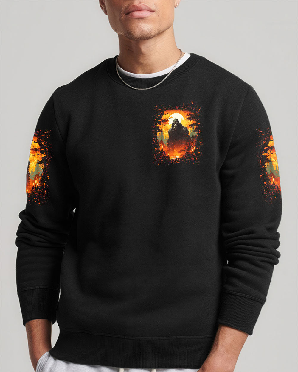 HELLO DARKNESS MY OLD FRIEND BIGFOOT ALL OVER PRINT - YHLN2210253