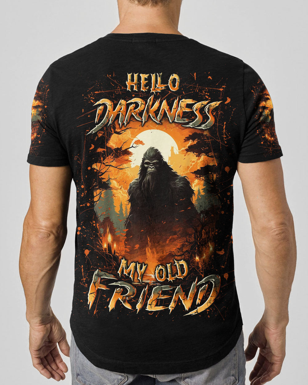 HELLO DARKNESS MY OLD FRIEND BIGFOOT ALL OVER PRINT - YHLN2210253