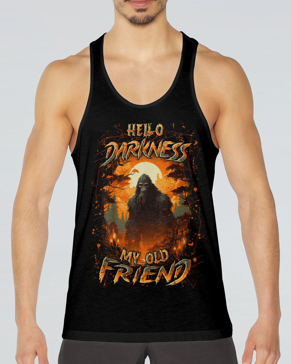 HELLO DARKNESS MY OLD FRIEND BIGFOOT ALL OVER PRINT - YHLN2210253